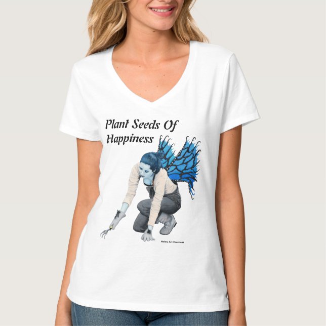 Camisas de Arte Fantásticas do Jardim das Fadas Es (Frente)