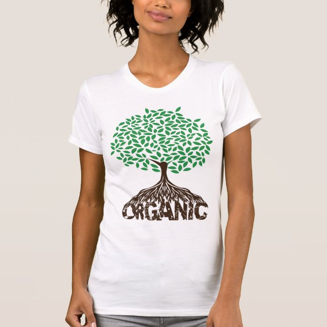Camisas de Árvore Orgânicas Cultivadas (Frente)
