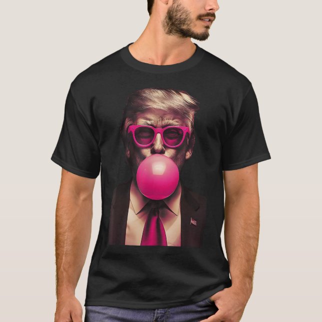 Camisas de Bala Bubblegum Trump Sungles Rosa Vote  (Frente)