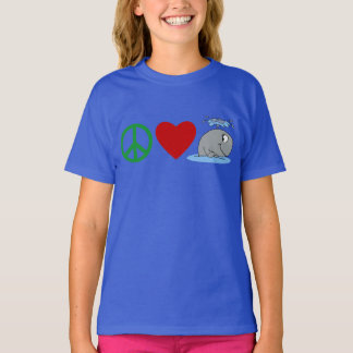 Camisas de baleias Peace Love, Canecas de viagem, 