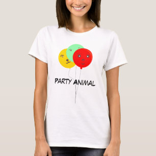 Camisas de BalloonsT do animal de partido 3