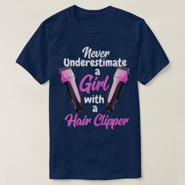 Camisas De Barber Para Mulheres Engraçadas Barber  (Frente do Design)