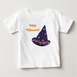 Camisas de bebê Feliz Halloween Chapéu de Bruxo Ro