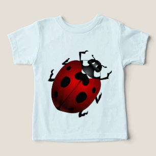 Camisas de Bebê Joaninha Camisetas de Bebê Joaninh