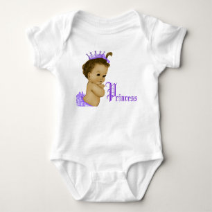 Camisas de Bebê Menina Afro-Americana Princesa Rox