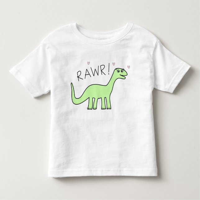 Camisas de Bronto Rawr das crianças (Frente)