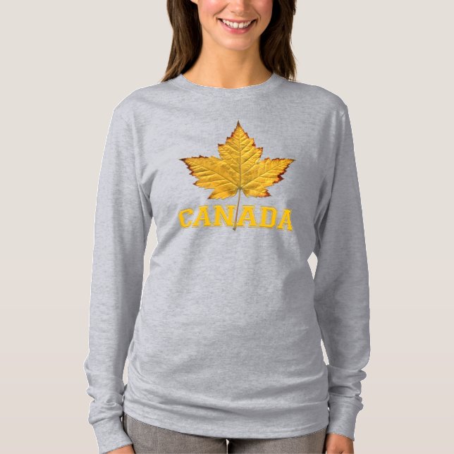 Camisas de camisa do Canadá para mulheres Camisas  (Frente)