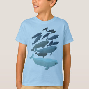 Camisas de camisola bebê Beluga, de baleia Beluga
