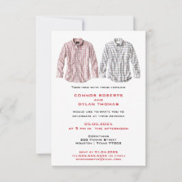 Camisas de campo inspiradas | Convite de casamento