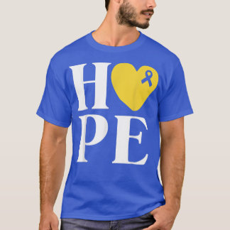 Camisas de Cancer de infância esperam fita Dourada