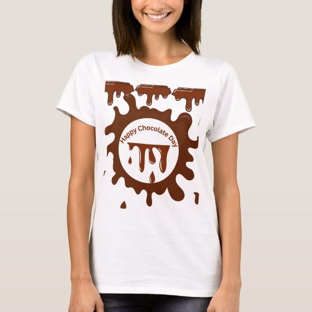 Camisas de chocolate com prêmio de dia personaliza (Frente)