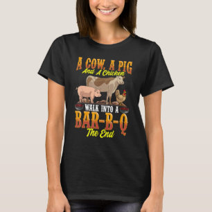 Camisas De CHURRASCO Engraçadas Para Porcos De Vac