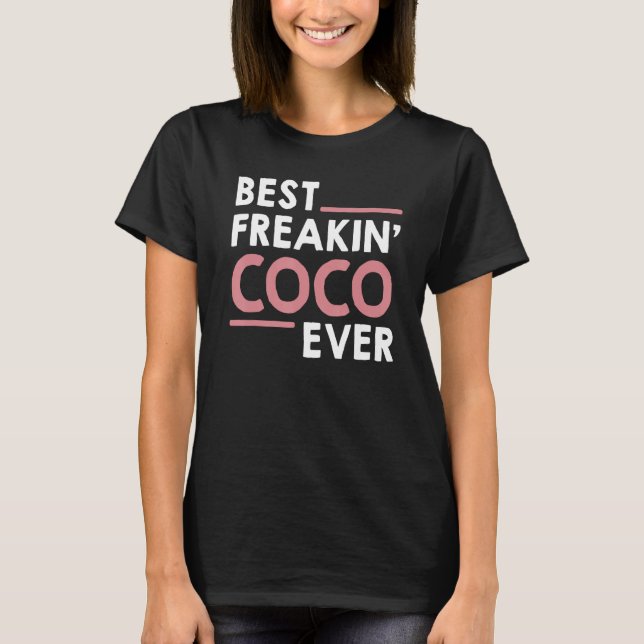 Camisas de Coco para Mulheres Vovó Bonitinha Melho (Frente)