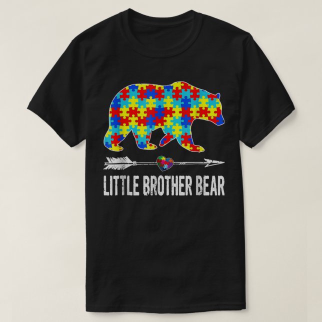 Camisas de Conscientização do Urso Irmão Ordenado (Frente do Design)