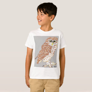 Camisas De Crianças - Coruja De Camisa T TAGLESS®