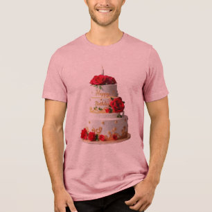 Camisas de design de Bolo de Aniversário