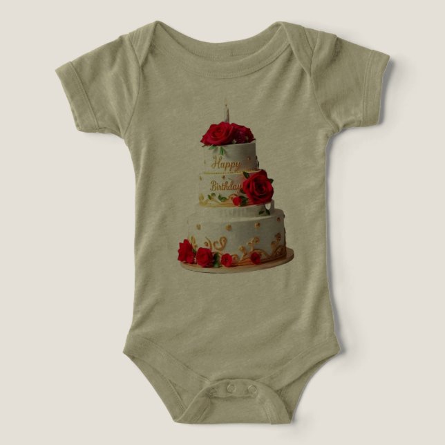 Camisas de design de Bolo de Aniversário (Design frontal)