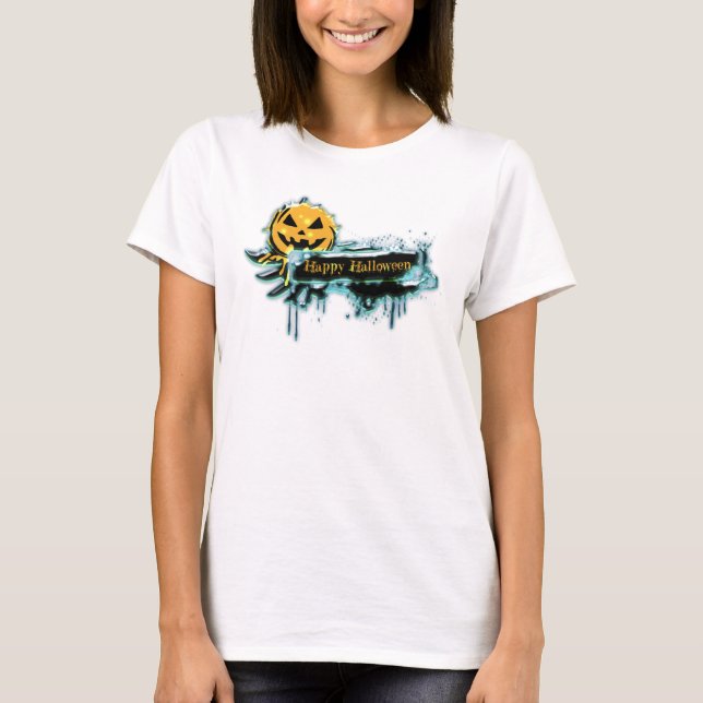 Camisas de Dia das Bruxas Feliz (Frente)