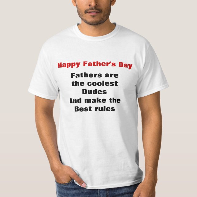 Camisas de dia de os pais mais frias (Frente)