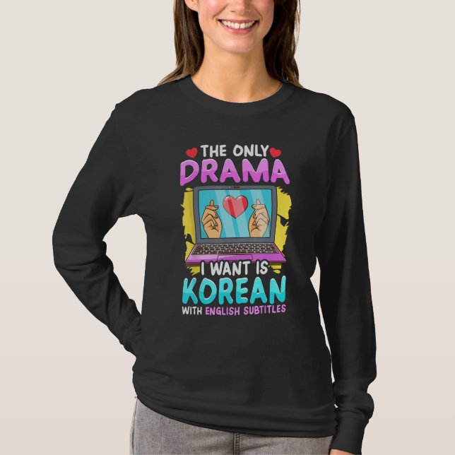 Camisas de drama coreanas para mulheres Kdrama Fas (Frente)