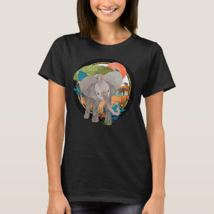 Camisas de elefante ESCURO SAFARI dos pés-de-galin