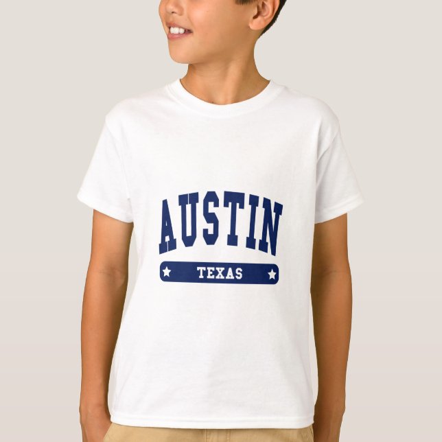 Camisas de estilo do Austin Texas College (Frente)