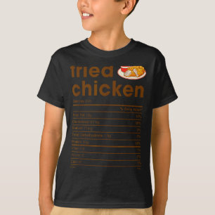 Camisas de Fatos Nutricionais de Frango Frito Food