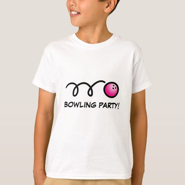 Camisas de festa de boliche infantil (Frente)