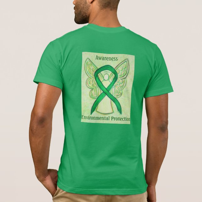 Camisas de Fita de Sensibilização para a Proteção  (Verso)