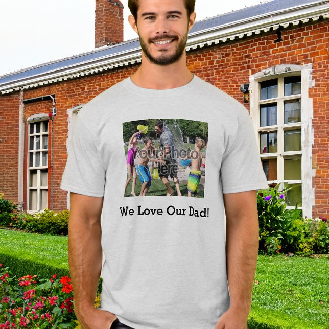 Camisas de fotos personalizadas do dia de os pais (custom photo tshirt for fathers day)