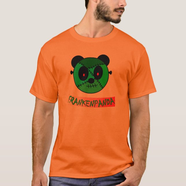 Camisas de FRANKENPANDA o Dia das Bruxas (Frente)