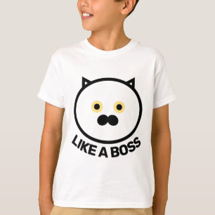 CAMISAS DE GATO COMO UM CHEFE PARA MENINOS