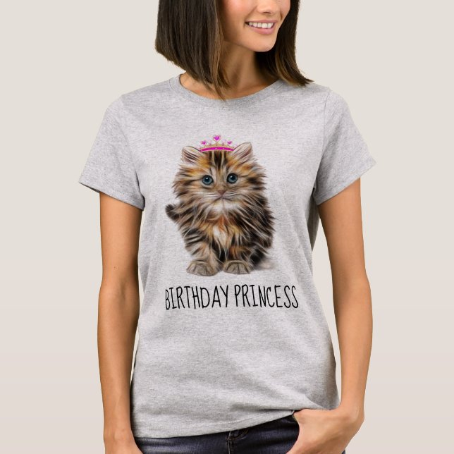 Camisas de Gato de Aniversário, PRINCESA (Frente)