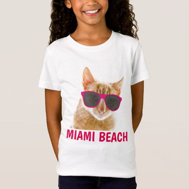 Camisas de gato MIAMI BEACH Florida (Frente)