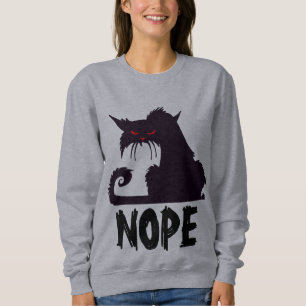 Camisas de gato preto NOPE