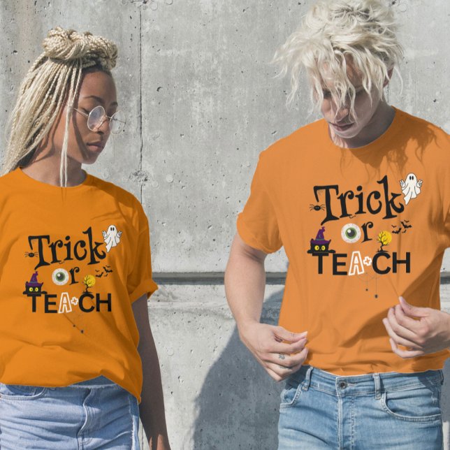 Camisas de Halloween do Professor | Truque Ou Ensi (Criador carregado)