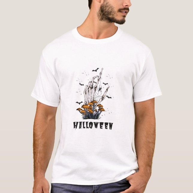 Camisas de Halloween para homens e mulheres, prese (Frente)