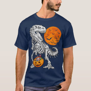 Camisas de Halloween para Meninos Dinossauro Esque