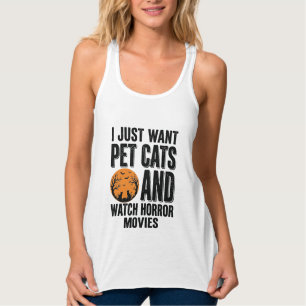 Camisas de Halloween Vintage de Terror de Gatos de