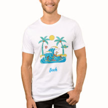 Camisas de Homem de Praia de Desenho Animado – Sur