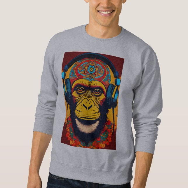 Camisas de Impressão de macacos divertidas, Na mod (Frente)