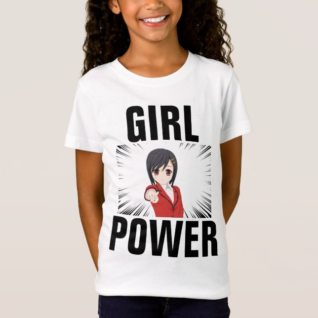 CAMISAS DE MANGÁ ANIME PODER FEMININO (Frente)