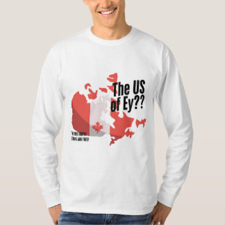 Camisas de manga longa patrióticas canadenses engr