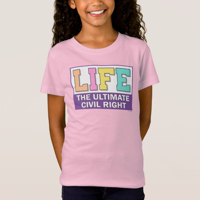 Camisas de meninas com um design pastel. (Frente)