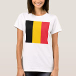 Camisas de mulheres com bandeira da Bélgica<br><div class="desc">Adicione um toque de orgulho belga ao seu guarda-roupa, com a nossa camiseta exclusiva de mulheres, com a bandeira da Bélgica! Feito com muita atenção aos detalhes, esta camiseta é mais do que uma simples peça de na moda; é uma celebração do rico patrimônio e orgulho cultural da Bélgica. A...</div>
