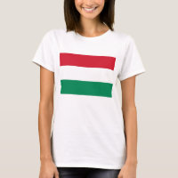 Camisas de mulheres com bandeira da Hungria