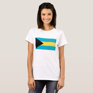 Camisas de mulheres com bandeira das Bahamas