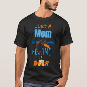 Camisas de Mulheres Não-Ninfa Amando Pescar