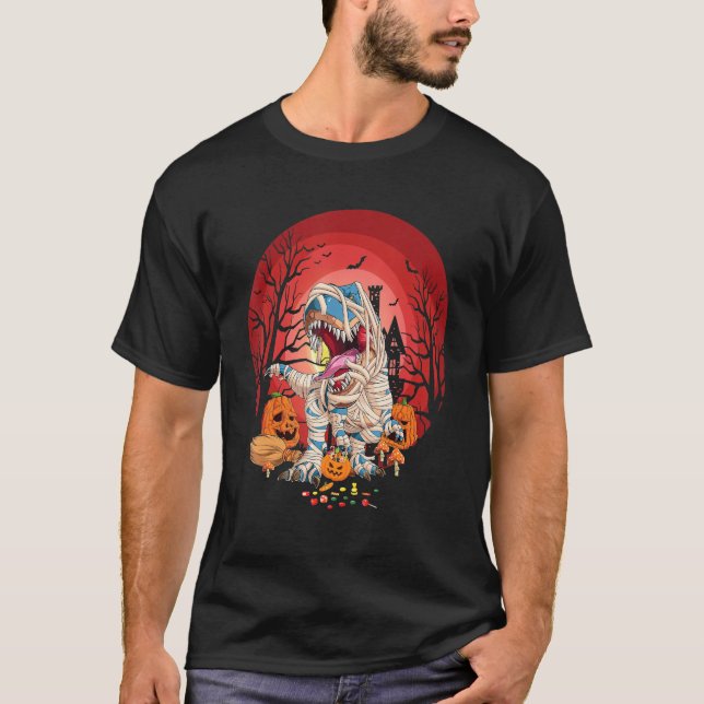 Camisas De Múmia De Abóbora Do Dinossauro Para Rap (Frente)