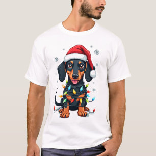 Camisas de Natal de Árvore de Cachorro Dachshund P